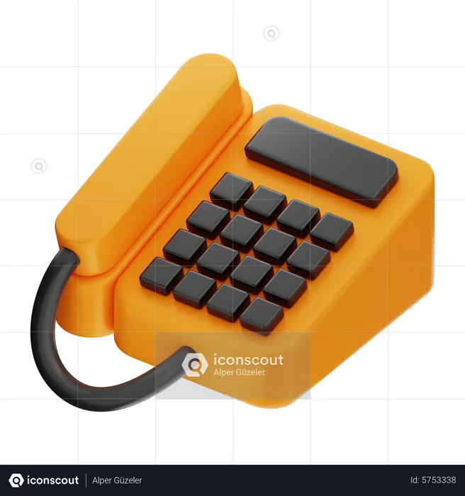 Telephone  3D Icon