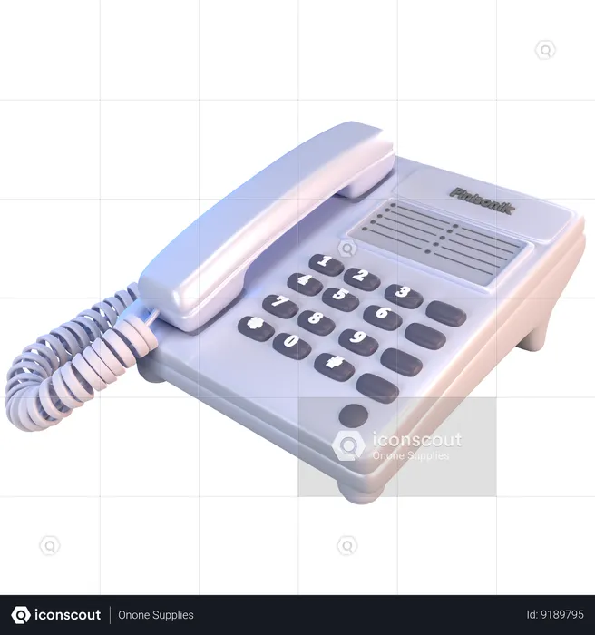 Telephone  3D Icon