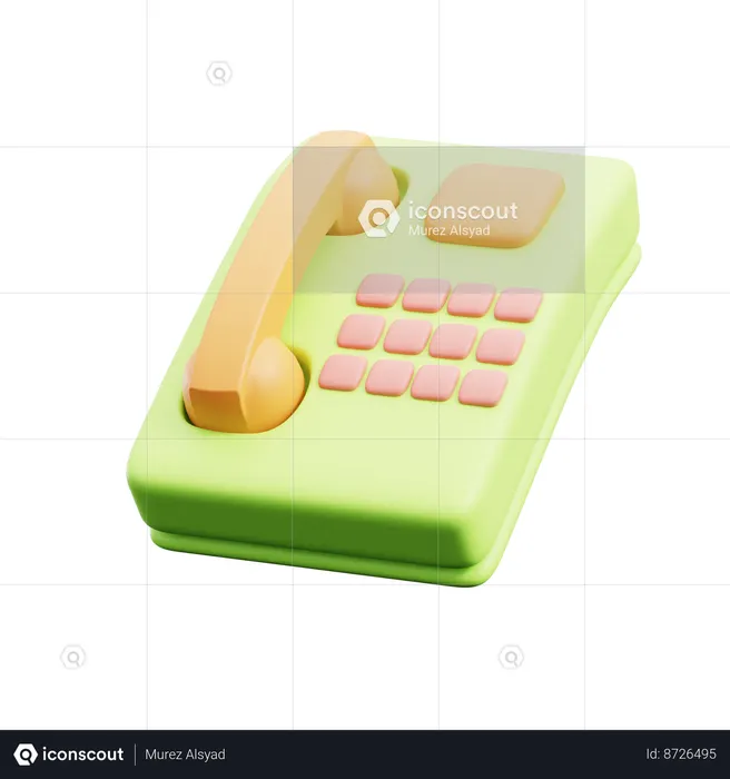 Telephone  3D Icon