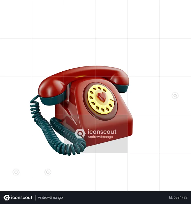 Telephone  3D Icon