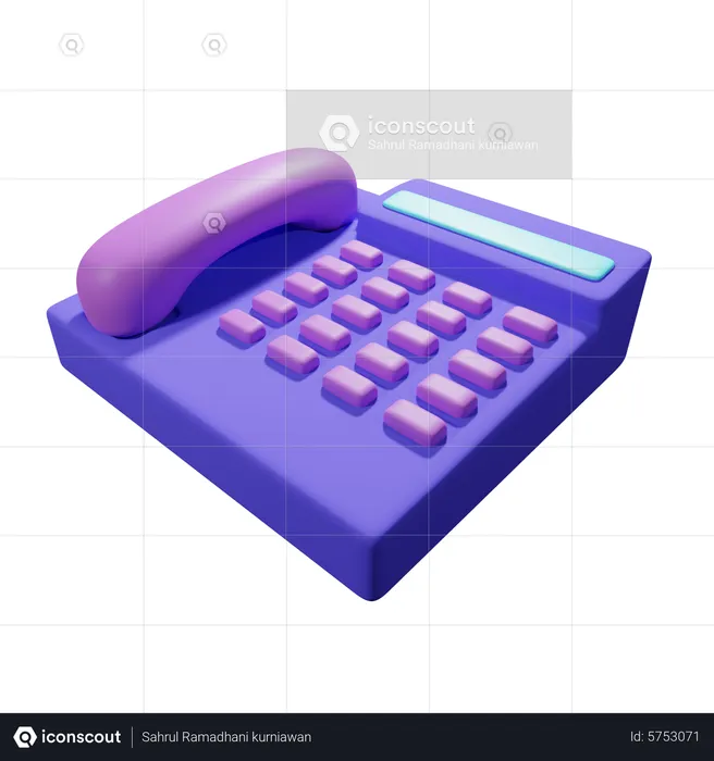 Telephone  3D Icon