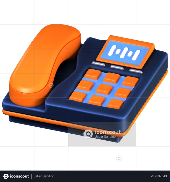 Telephone  3D Icon