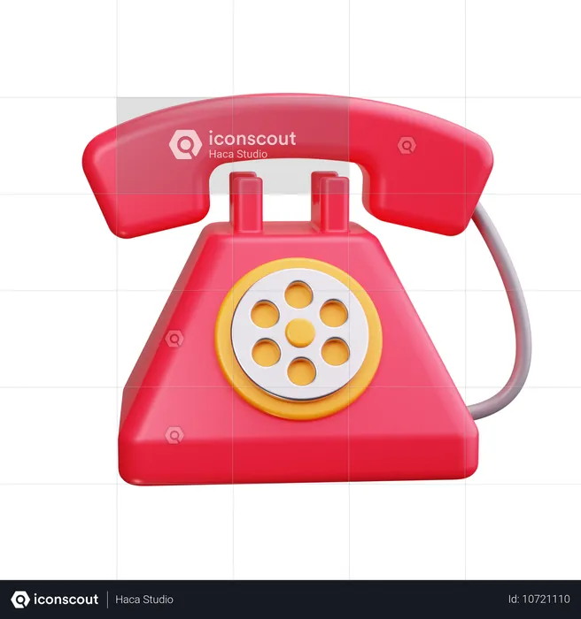 Telephone  3D Icon