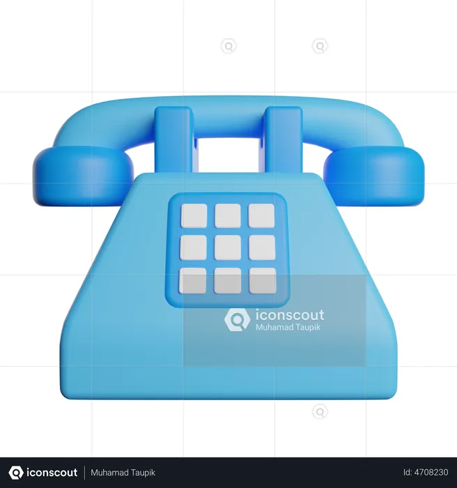 Telephone  3D Illustration