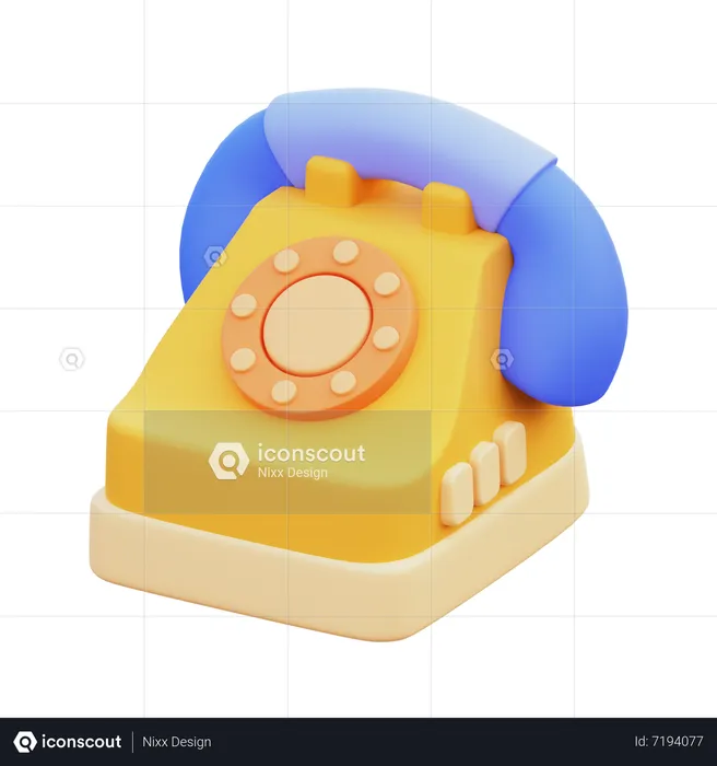 Téléphone  3D Icon