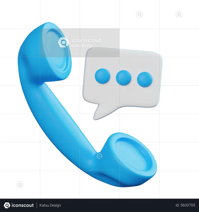 Telephone Feedback  3D Icon
