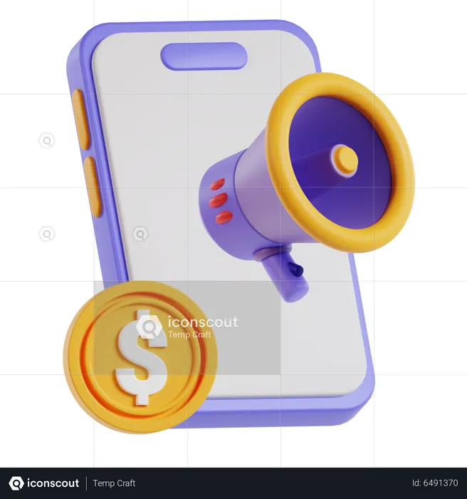 Marketing téléphonique  3D Icon