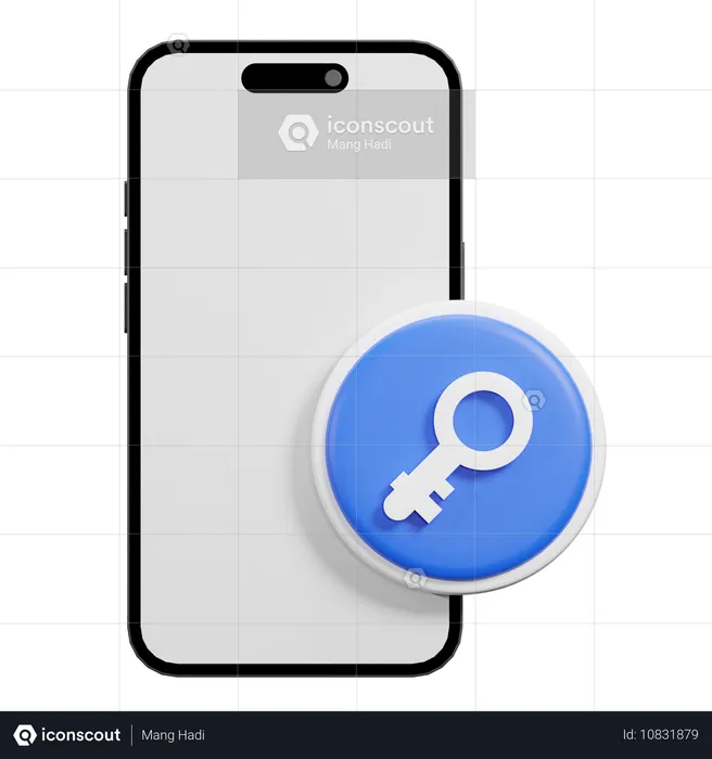 Mot de passe du téléphone  3D Icon