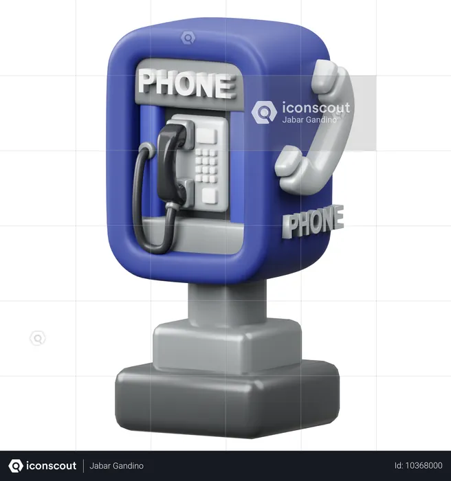 Téléphone publique  3D Icon