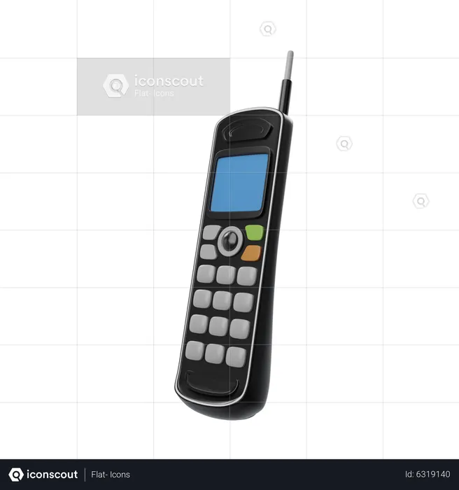 Téléphone sans code  3D Icon