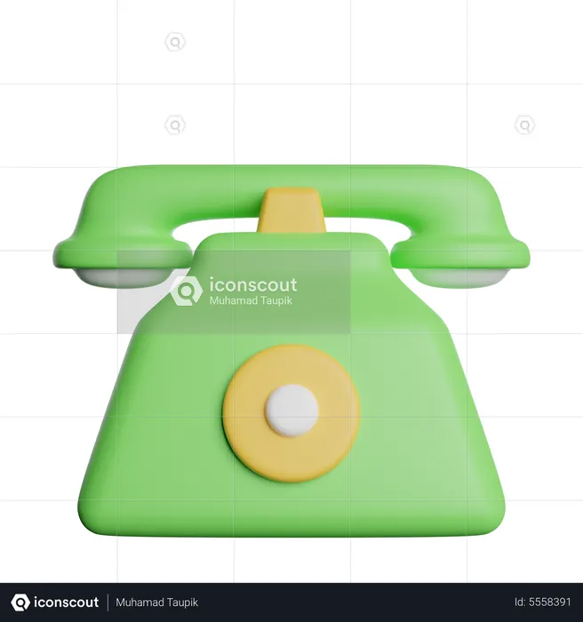 Téléphone sans fil  3D Icon
