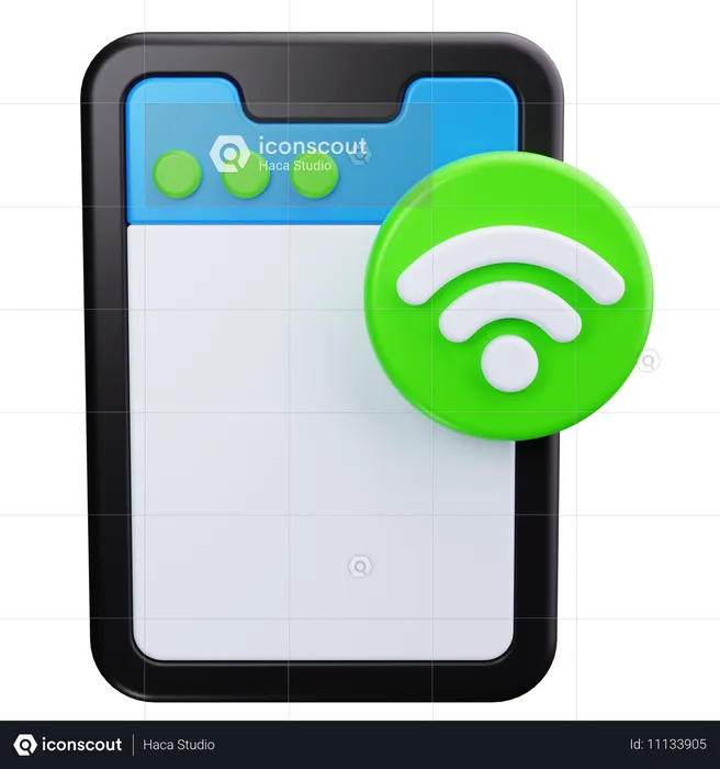 Téléphone wifi  3D Icon