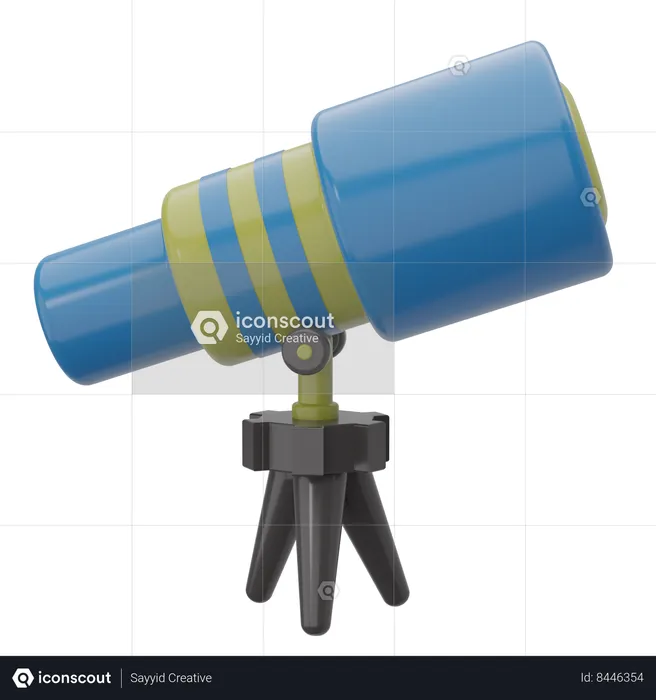 Telescope  3D Icon