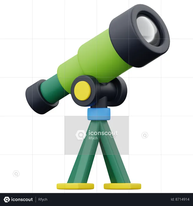 Télescope  3D Icon