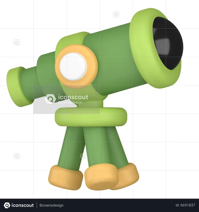 Telescope  3D Icon