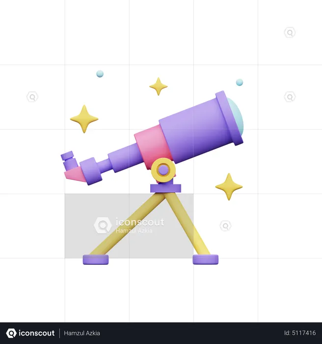 Telescope  3D Icon