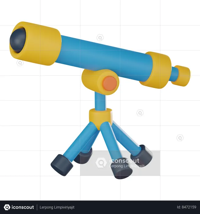 Telescope  3D Icon