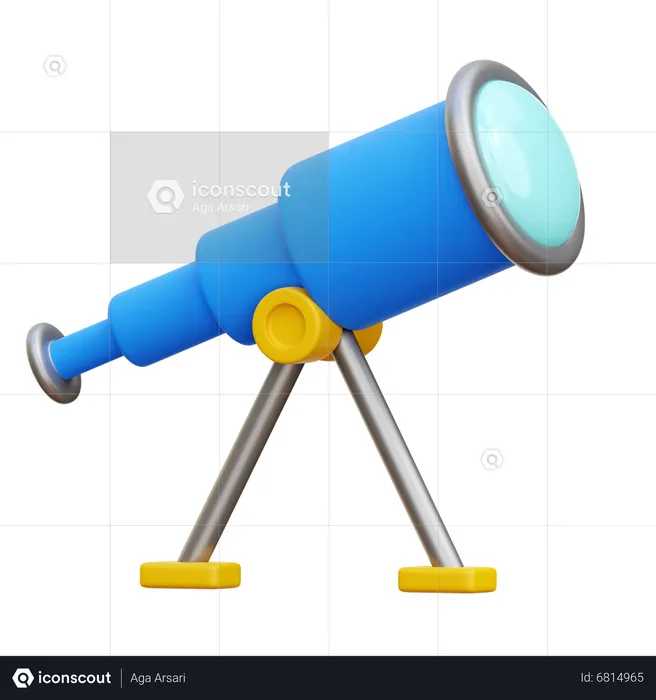 Telescope  3D Icon