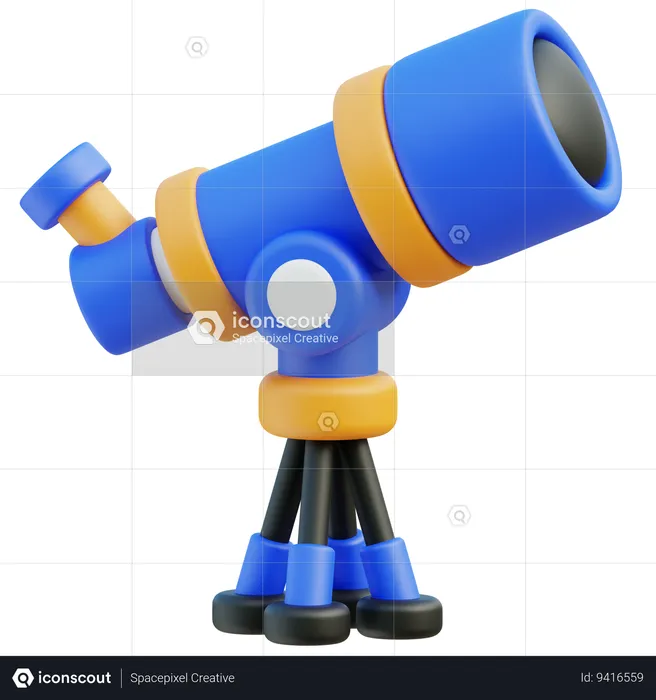 Telescope  3D Icon