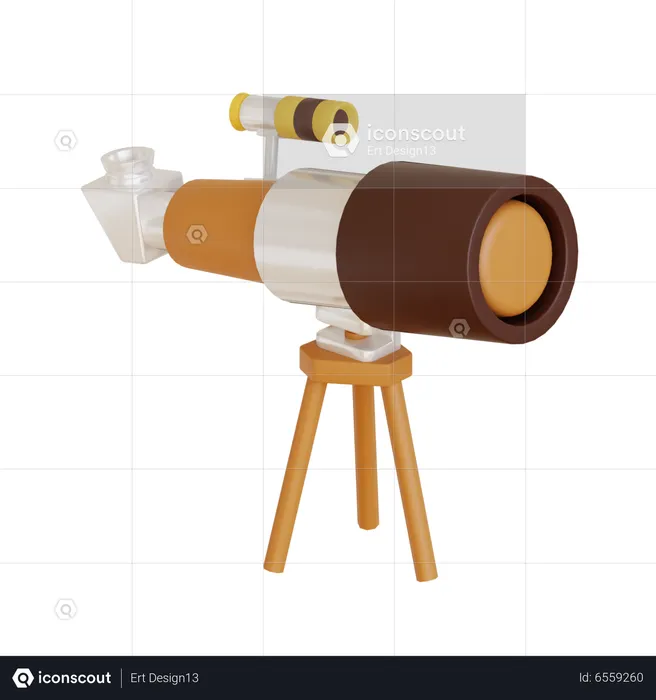 Telescope  3D Icon