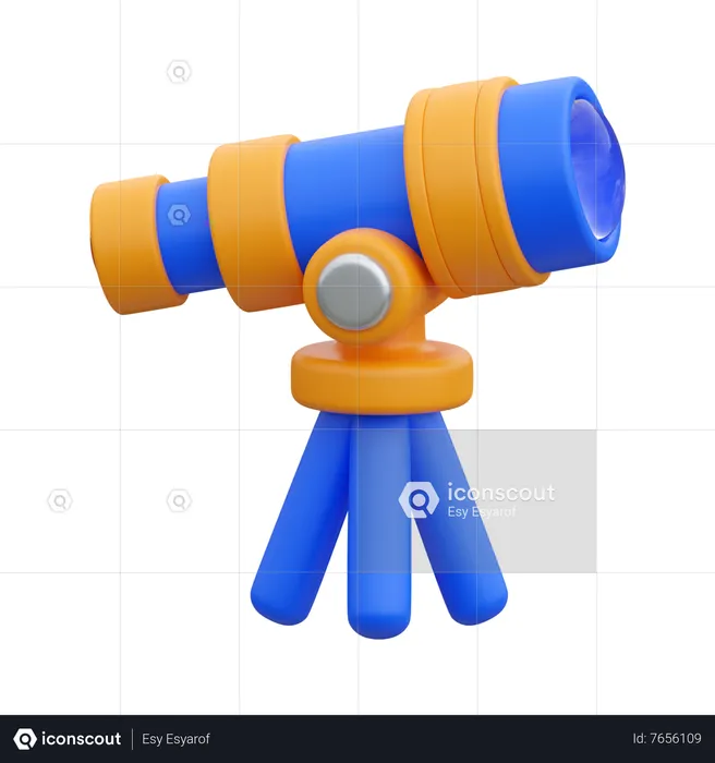 Telescope  3D Icon