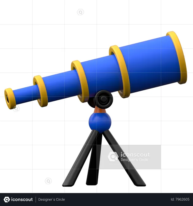 Telescope  3D Icon