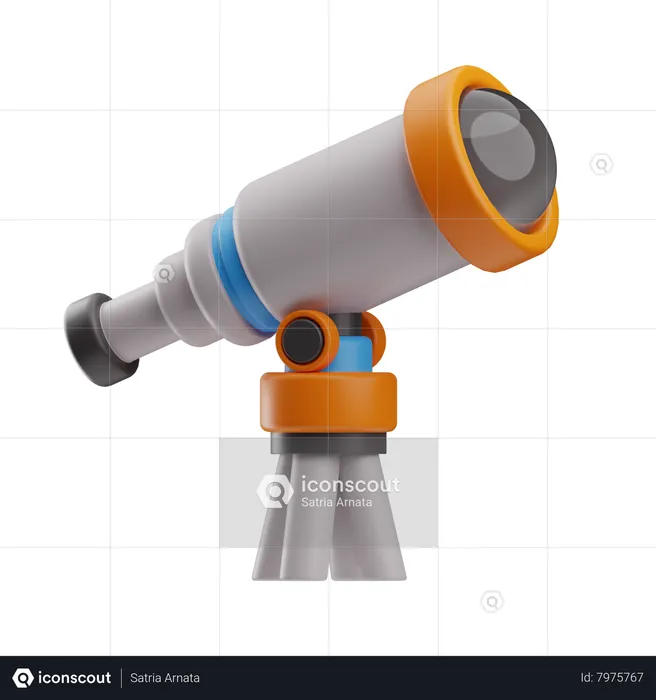 Telescope  3D Icon