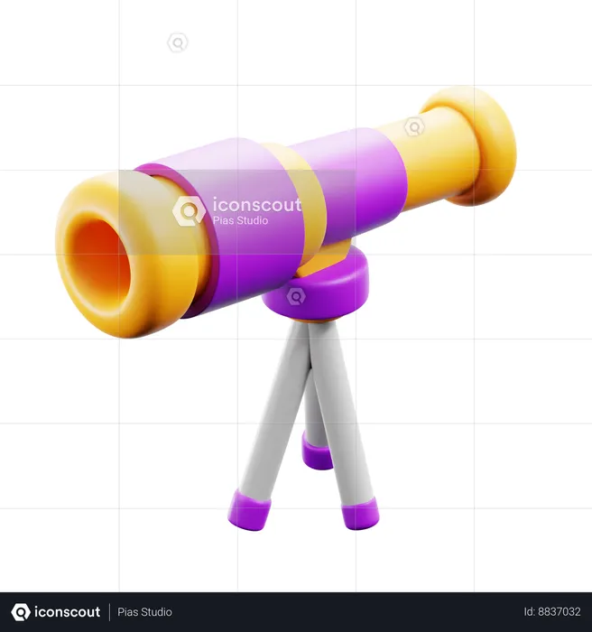 Telescope  3D Icon