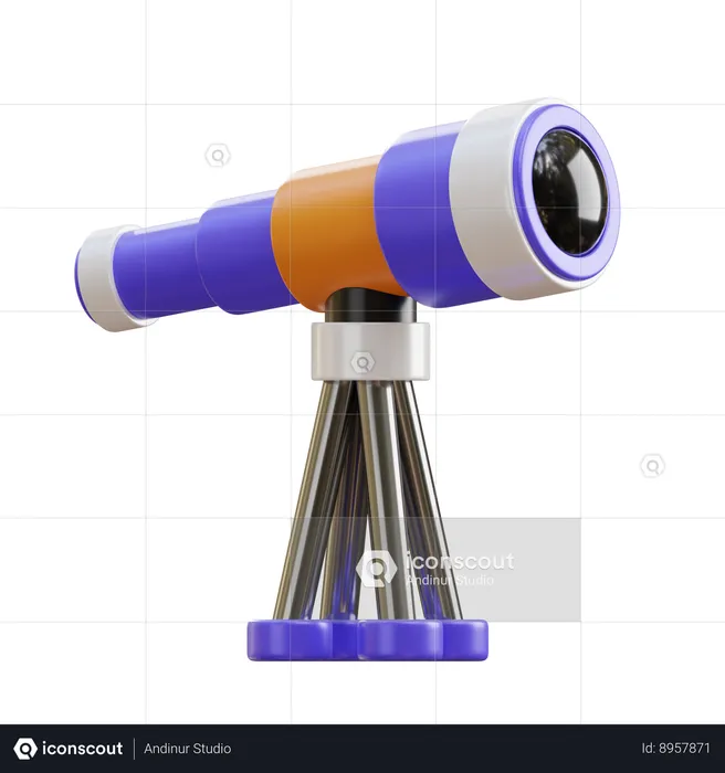 Telescope  3D Icon