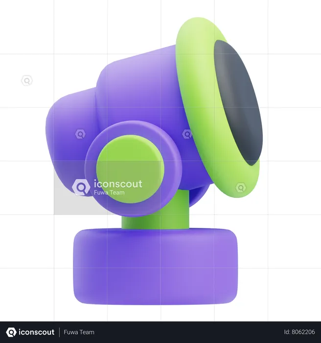 Telescope  3D Icon