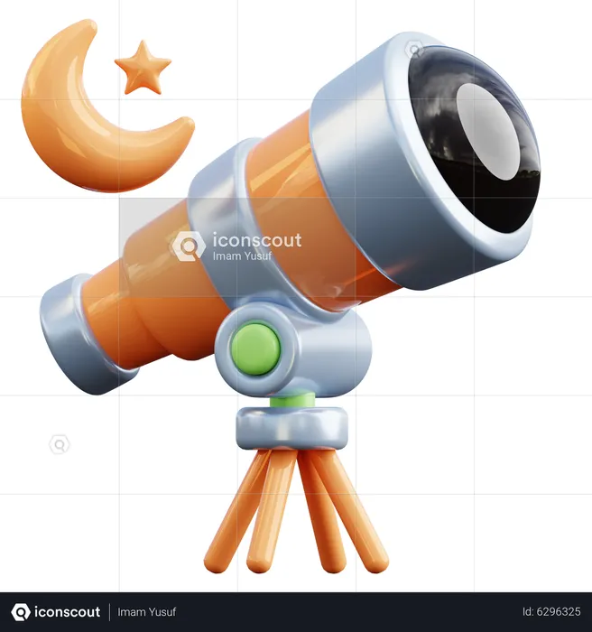 Telescope  3D Icon