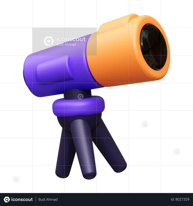 Telescope  3D Icon