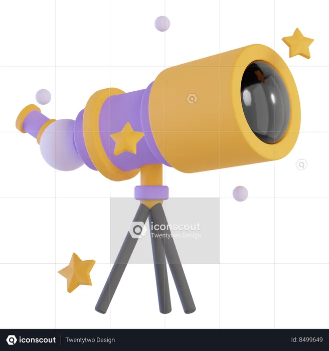 Telescope  3D Icon