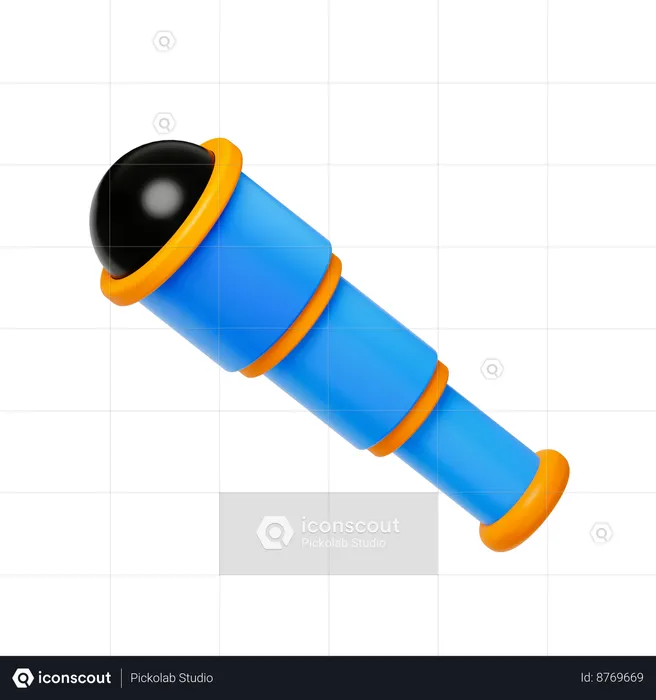 Telescope  3D Icon