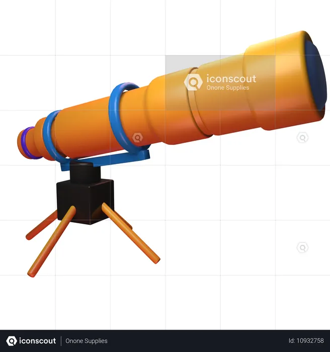Telescope  3D Icon