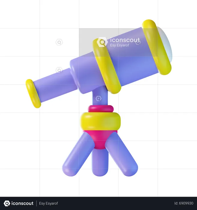 Telescope  3D Icon