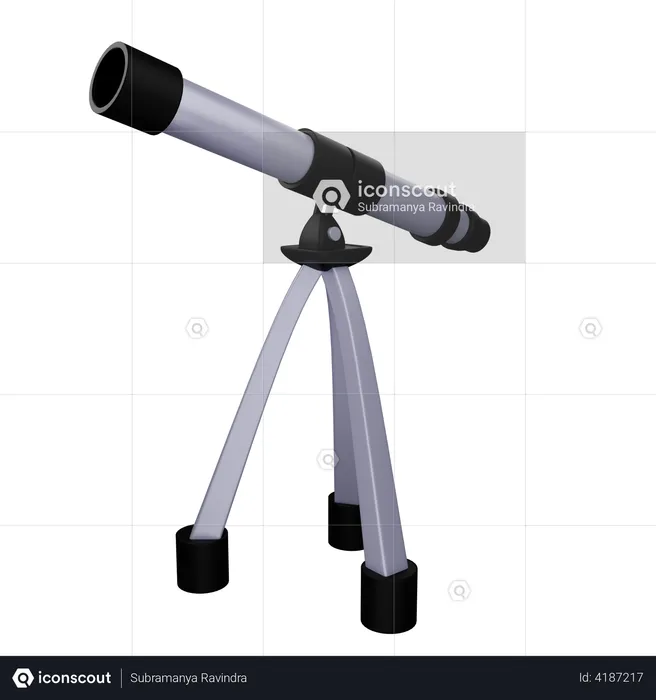 Telescope  3D Illustration