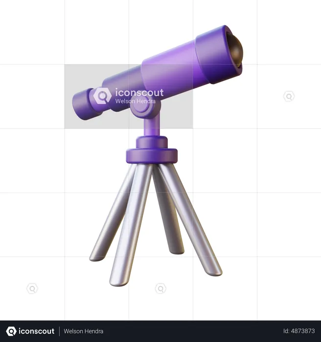 Telescope  3D Illustration