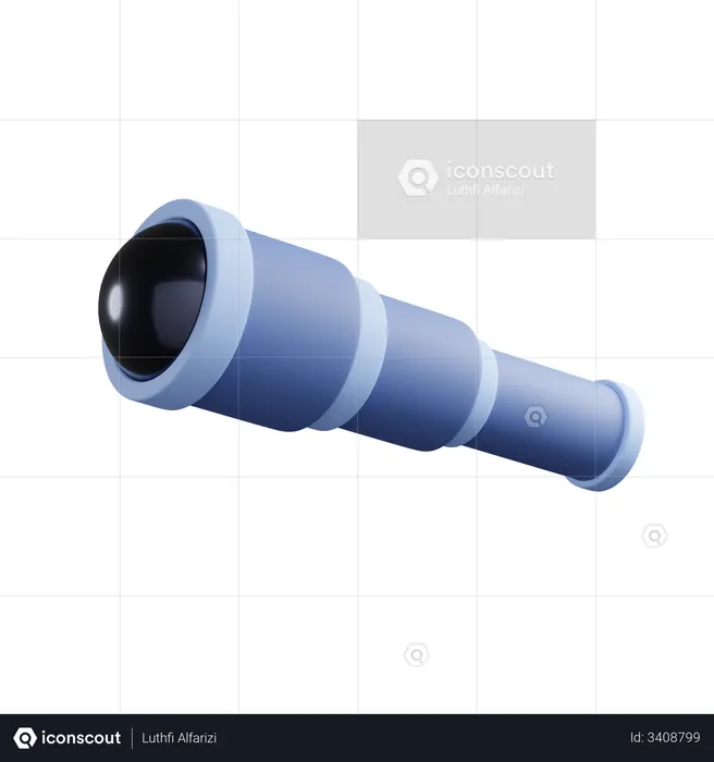 Télescope  3D Illustration