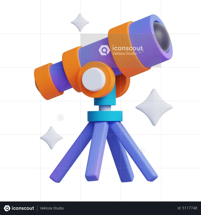 Telescope 3D Icon Download In PNG, OBJ Or Blend Format, 56% OFF