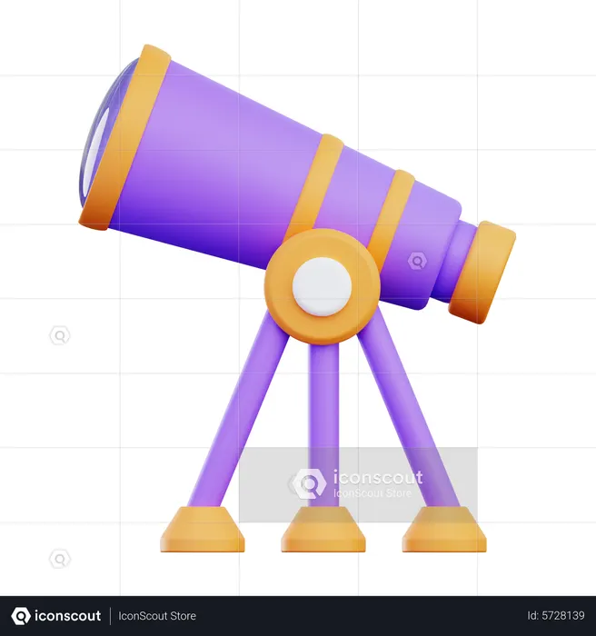 Telescope  3D Icon