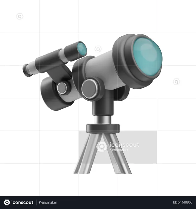 Télescope  3D Icon