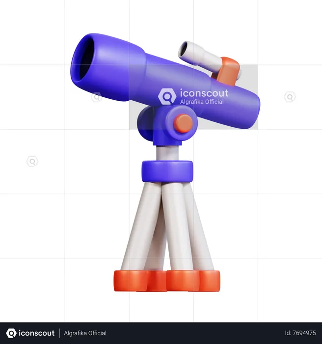 Télescope  3D Icon