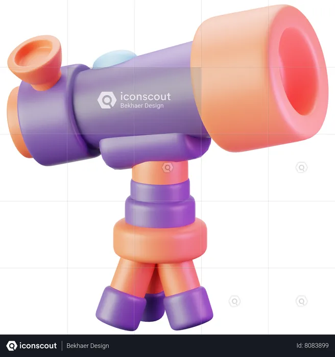 Télescope  3D Icon