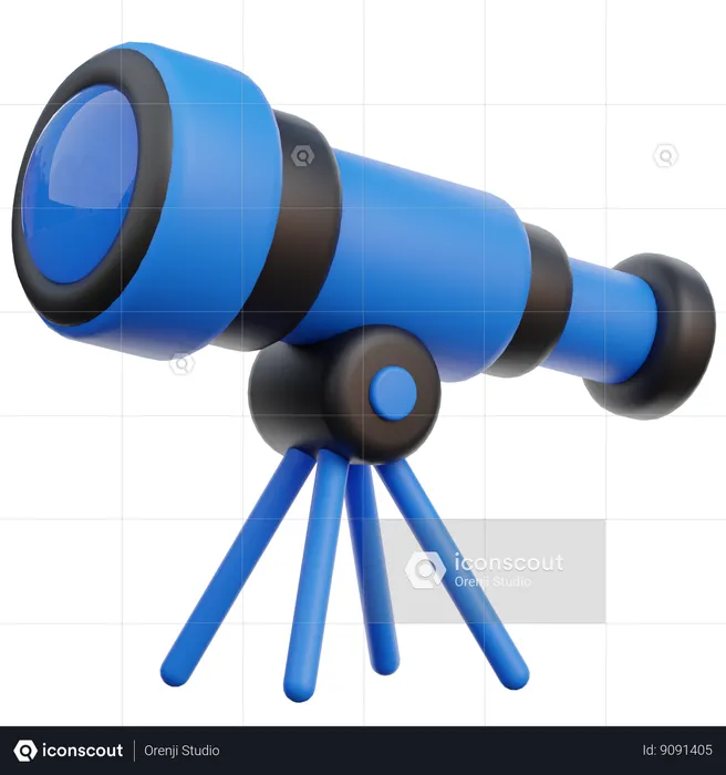 Telescopio  3D Icon