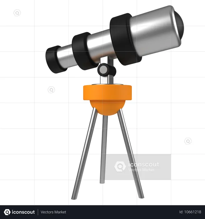 Telescopio  3D Icon