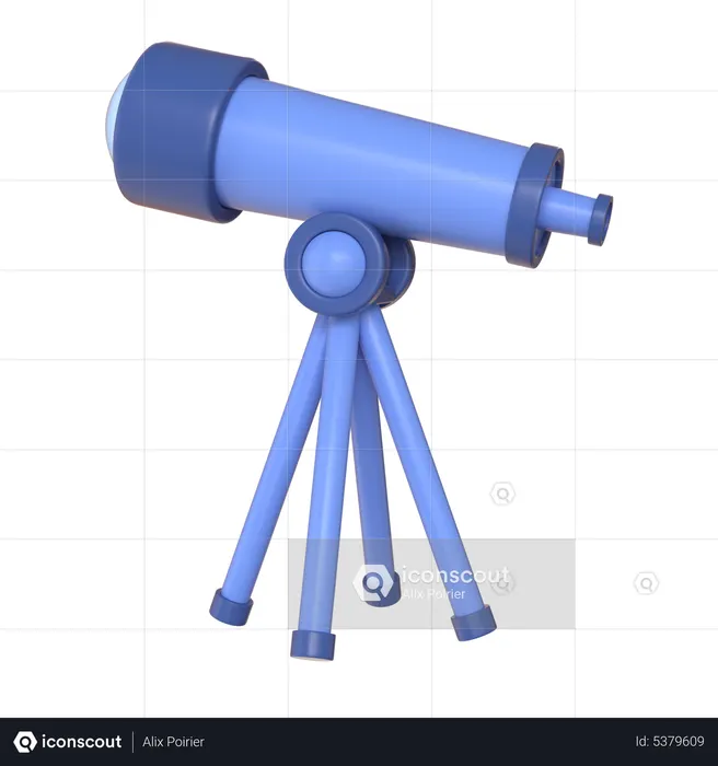 Telescopio  3D Icon