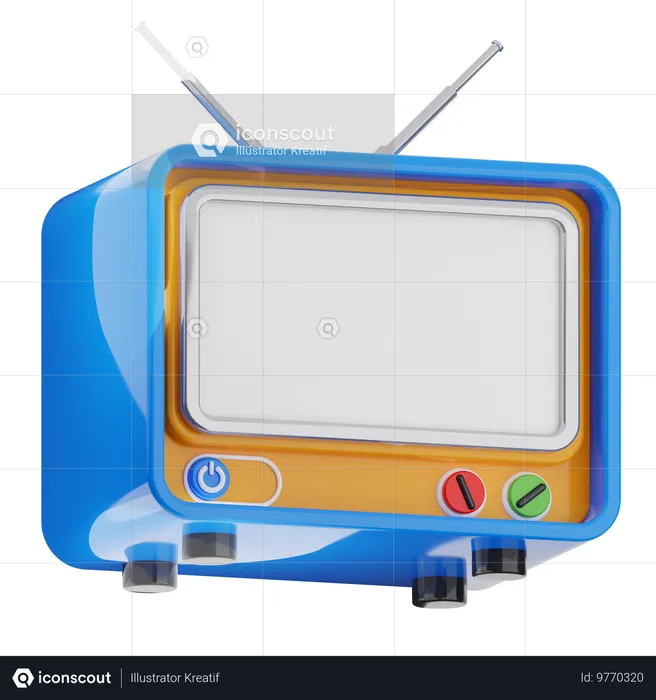 Televisão  3D Icon