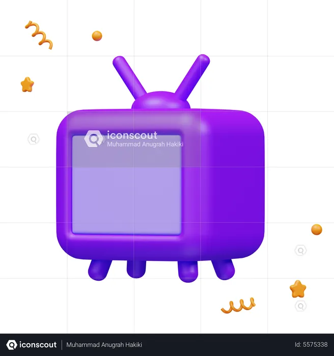 Televisão  3D Icon