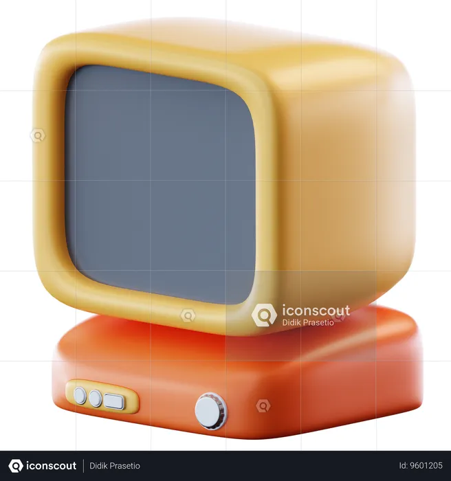 Television  3D Icon